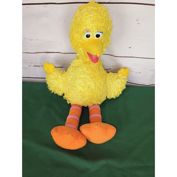 Sesame Street Big Bird Plush Toy‎ Yellow & Orange Soft Stuffed Animal For Kids - Picture 1 of 8